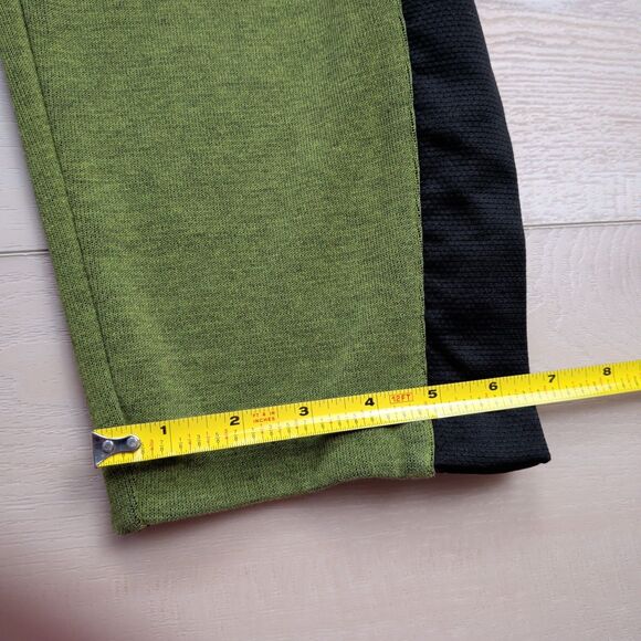 Adidas Basketball Club Pants Mens Large Green Knit Sweatpants Snap Ankle - Picture 15 of 16